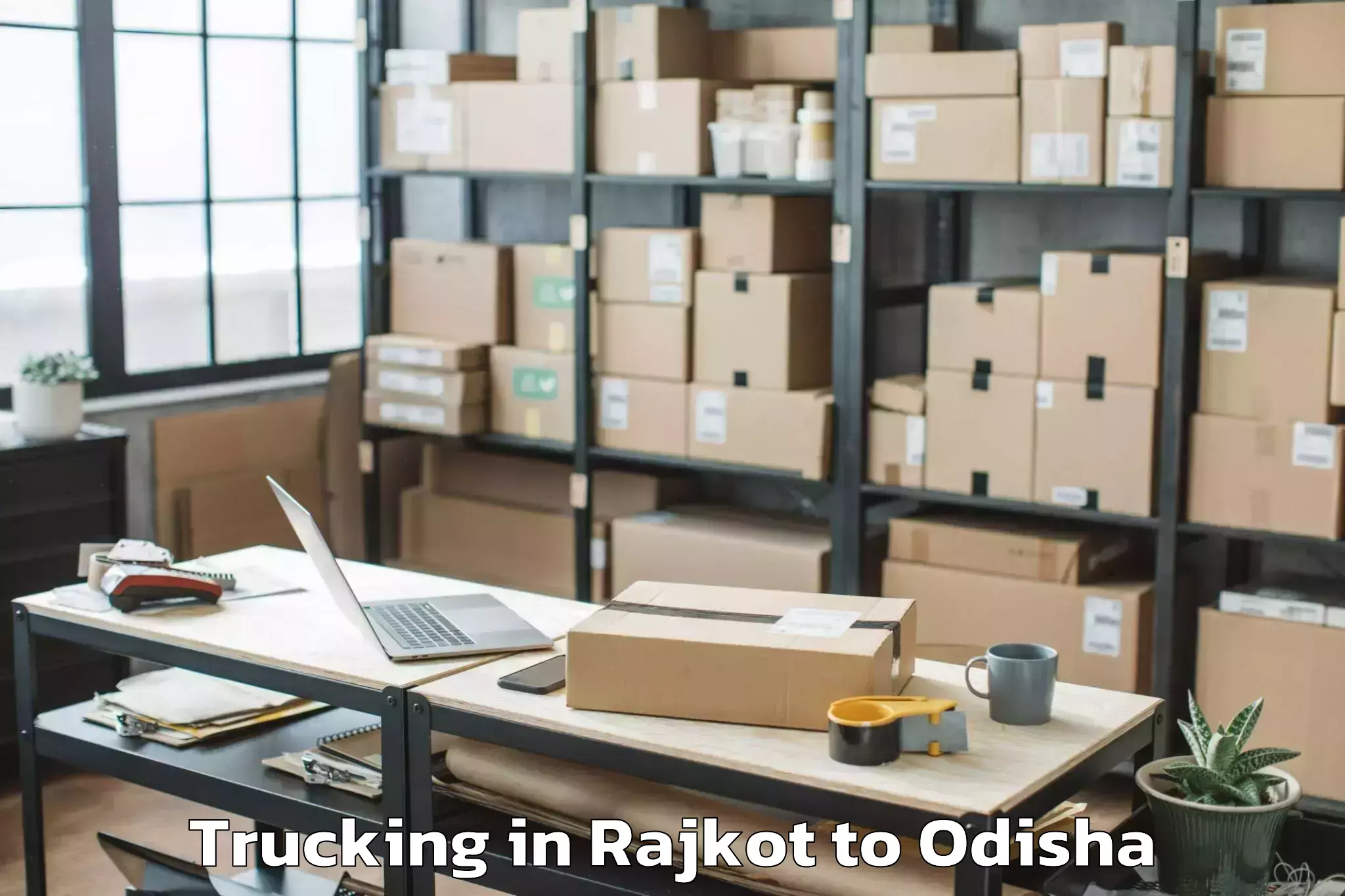 Affordable Rajkot to Jharbandha Trucking